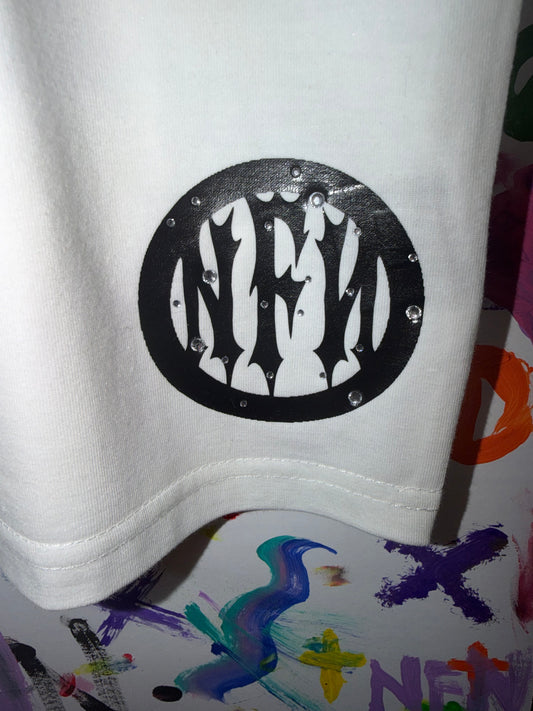 “Static Mind” Cropped Graphic Tee