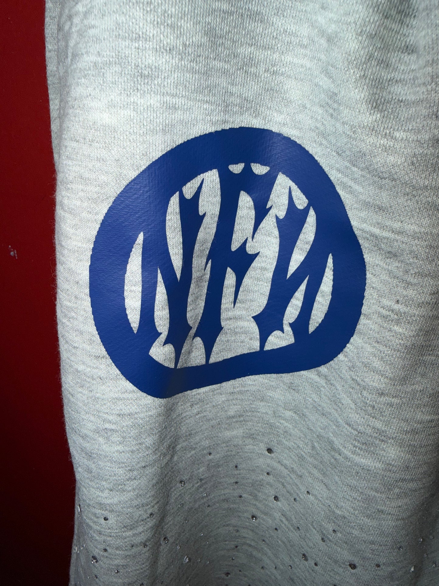 NFN Lounge Wear Shorts - Heather Gray/Blue X-LARGE