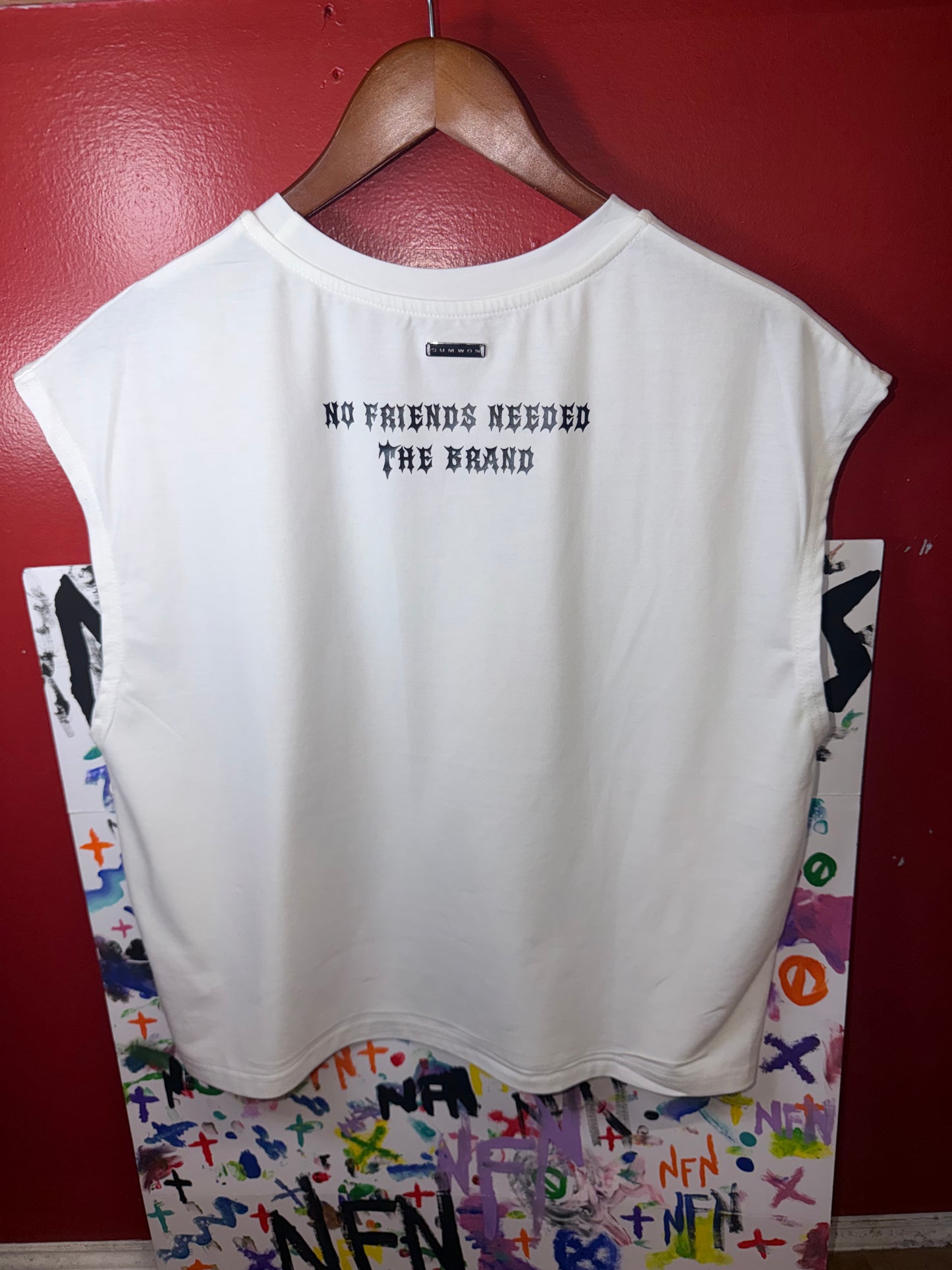 “Static Mind” Cropped Graphic Tee MEDIUM