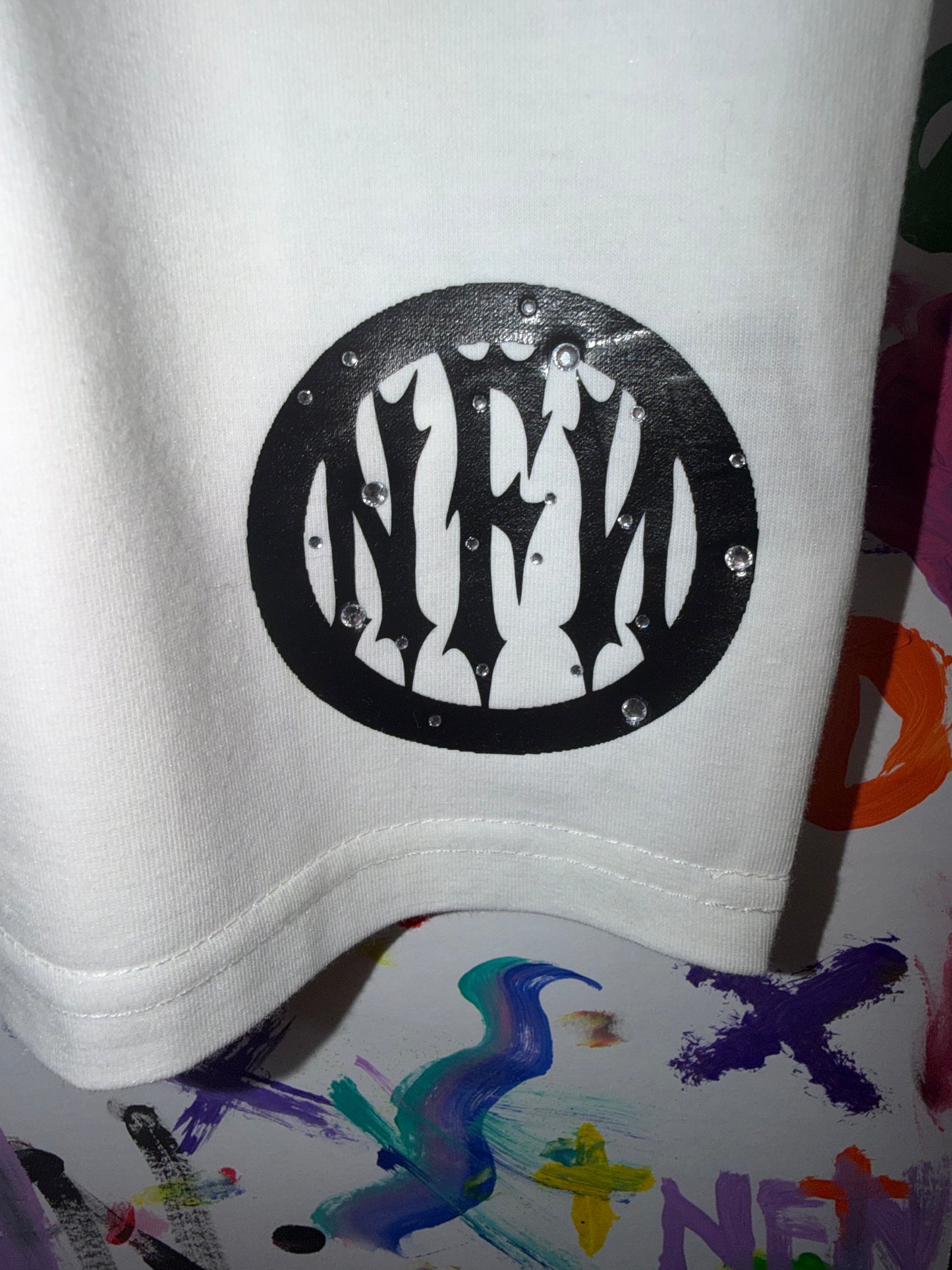 “Static Mind” Cropped Graphic Tee